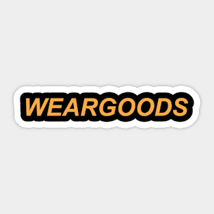 Weargoodstuff Sticker